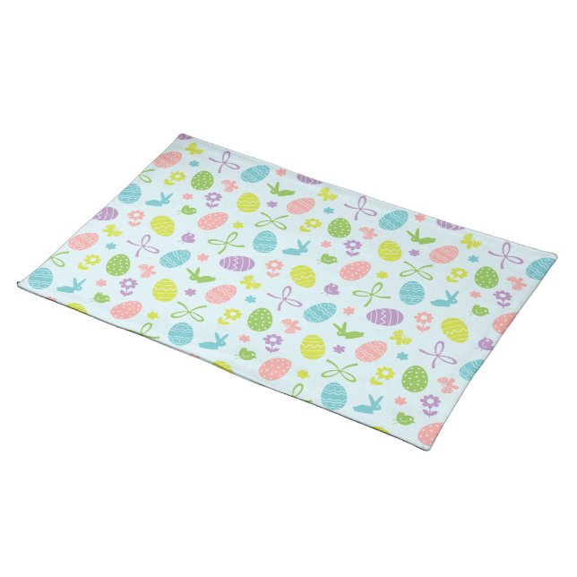 Colorful Easter Spring Pattern | Place Mat (On Table)