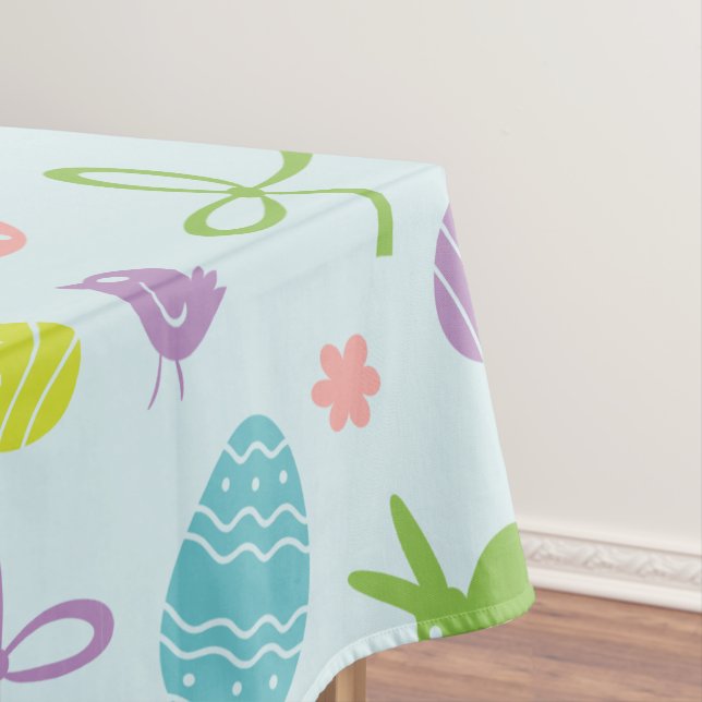 Colorful Easter Spring Pattern | Tablecloth (In Situ)