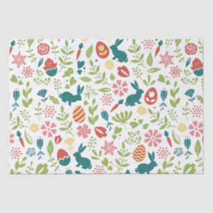 Colorful Easter Symbols Seamless Pattern Tissue Paper