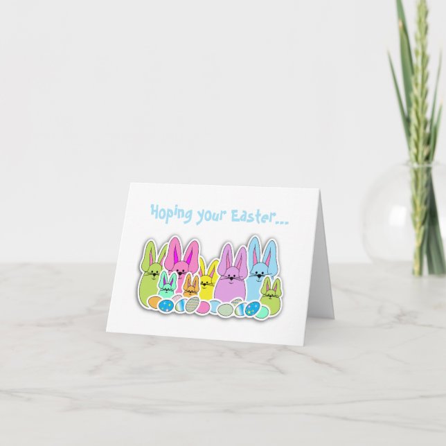 Colorful Easter Treats Holiday Card (Front)