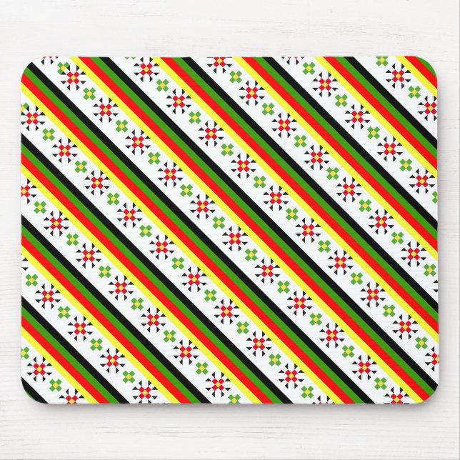 Colorful eastern folk pattern mouse pad (Front)