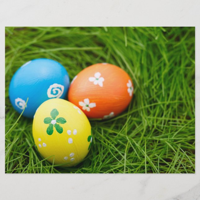 Colorful Easter's eggs Flyer (Front)