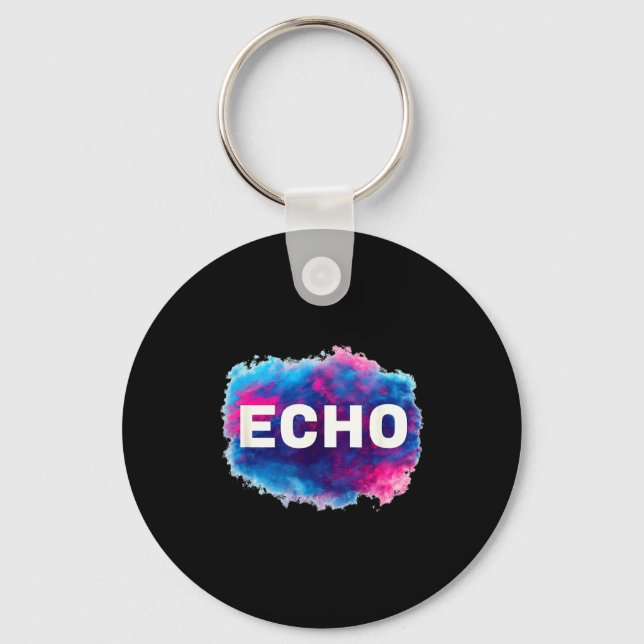 Colorful Echo Look  Keychain (Front)