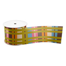 Colorful Eclectic Retro Contemporary Striped Weave