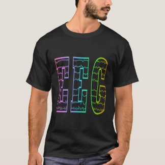 Colorful Eeg Neurodiagnostic Tech Eeg Tech T-Shirt