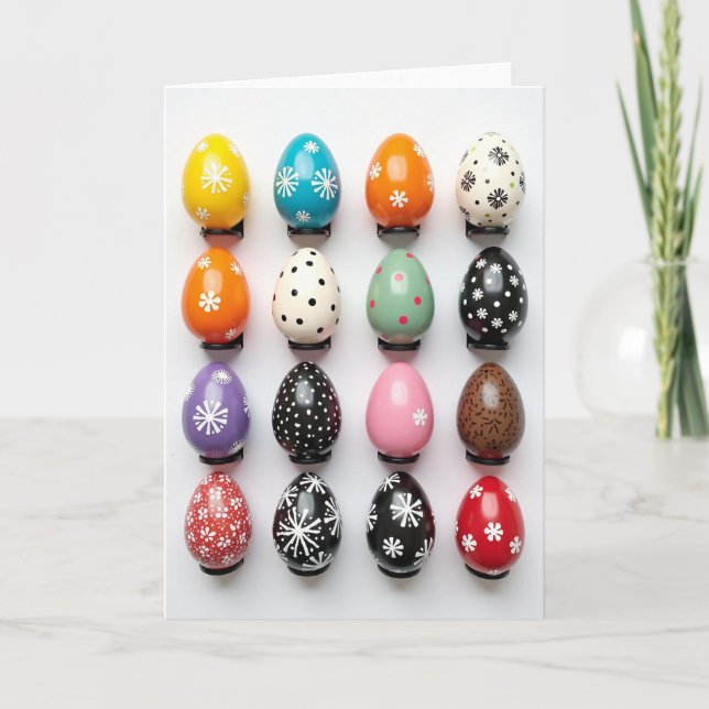 Colorful Egg Display Card (Front)