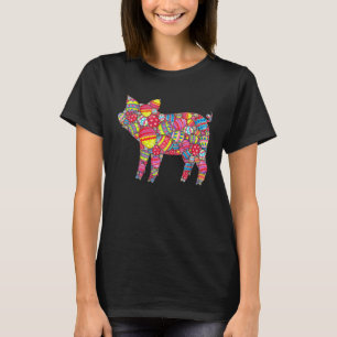 Colorful Eggs Pig Easter Day Kids T-Shirt