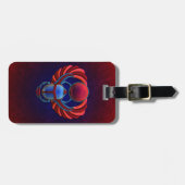 Colorful Egyptian Scarab Luggage Tag (Front Horizontal)
