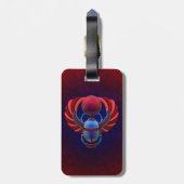 Colorful Egyptian Scarab Luggage Tag (Back Vertical)