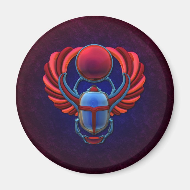 Colorful Egyptian Scarab Magnet (Front)