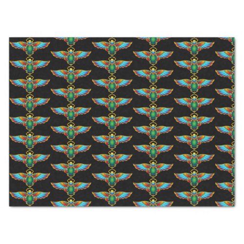 Colorful Egyptian Scarab Tissue Paper