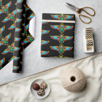 Colorful Egyptian Scarab Wrapping Paper
