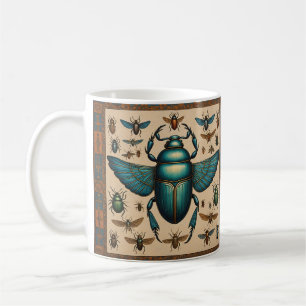 Colorful Egyptian Scarabs  Coffee Mug