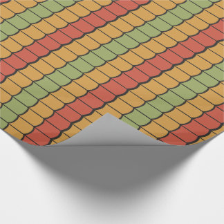 Colorful Egyptian Tribal Feathers Wrapping Paper