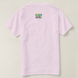 Colorful eid mubarak greeting card with mosque and T-Shirt