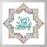 Colorful Eid Mubarak In English