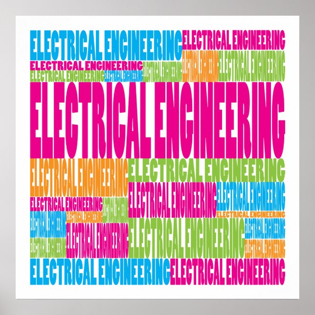 Colorful Electrical Engineering Poster (Front)
