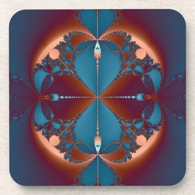 Colorful Elegance Beverage Coaster (Front)
