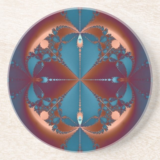Colorful Elegance Drink Coaster (Front)
