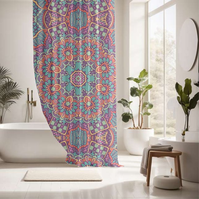 Colorful Elegance Pattern Shower Curtain (Creator Uploaded)