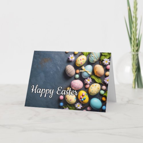 Colorful Elegant Festive Easter Collage Holiday Card