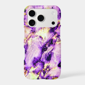 Colorful Elegant Marble Purple Pink and Gold iPhone 17 Pro Case