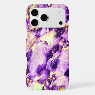 Colorful Elegant Marble Purple Pink and Gold iPhone 17 Pro Max Case