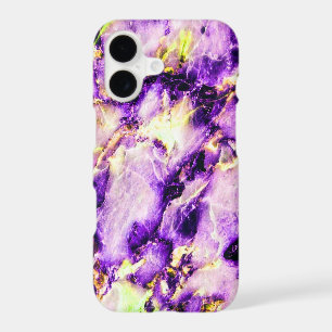 Colorful Elegant Marble Purple Pink and Gold iPhone 17 Case
