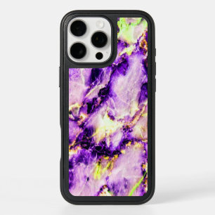 Colorful Elegant Marble Purple Pink and Gold iPhone 16 Pro Max Case