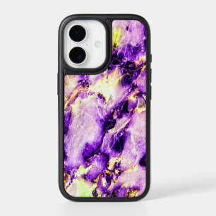 Colorful Elegant Marble Purple Pink and Gold iPhone 17 Case