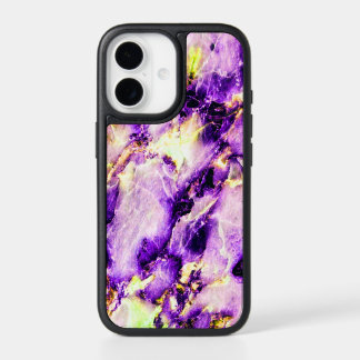Colorful Elegant Marble Purple Pink and Gold iPhone 17 Case