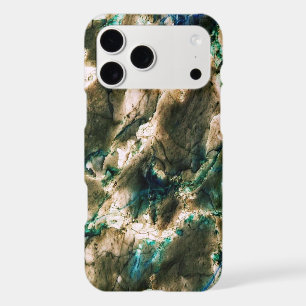 Colorful Elegant Marble Tan Brown and Aqua iPhone 17 Pro Max Case
