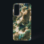 Colorful Elegant Marble Tan Brown and Aqua Samsung Galaxy S21 Case<br><div class="desc">Colorful Elegant Marble Tan Brown and Aqua</div>