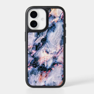 Colorful Elegant Marble White Blue and Pink iPhone 17 Case