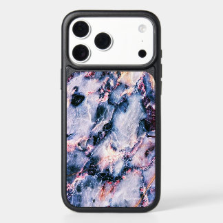 Colorful Elegant Marble White Blue and Pink iPhone 17 Pro Max Case