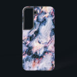 Colorful Elegant Marble White Blue and Pink Samsung Galaxy S22 Case<br><div class="desc">Colorful Elegant Marble White Blue and Pink</div>