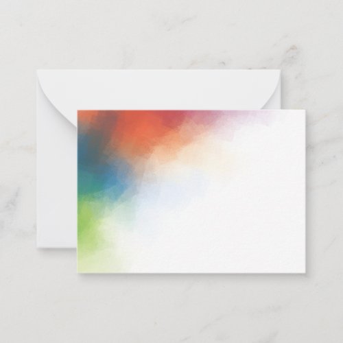 Colorful Elegant Modern Abstract Art Work Blank Note Card