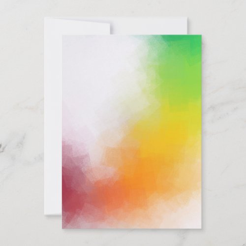 Colorful Elegant Modern Abstract Artwork Blank Note Card