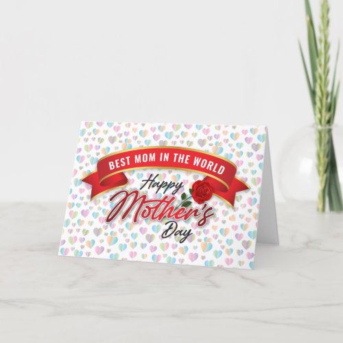 Colorful Elegant Mothers Day Card