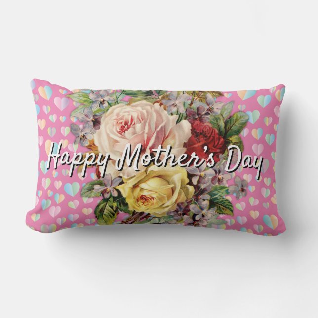 Colorful Elegant Mother’s Day Pillow (Front)