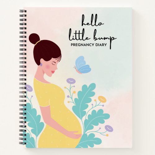 Colorful Elegant Pregnancy Diary Notebook