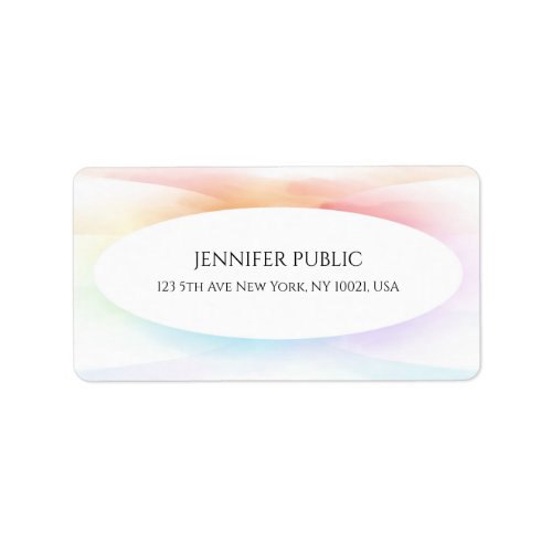 Colorful Elegant Professional Modern Simple Label
