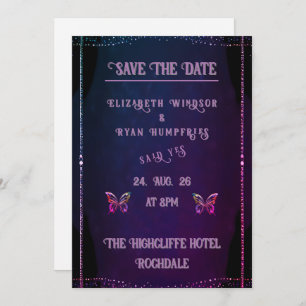 Colorful Elegant Rainbow Wedding Invitation