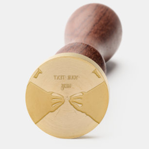 Colorful Elegant Rainbow Wedding Invitation   Wax Seal Stamp