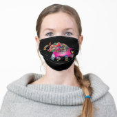 Colorful Elephant Art Face Masks (Worn)