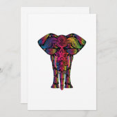 Colorful elephant cartoon (Front/Back)