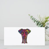 Colorful elephant cartoon (Standing Front)