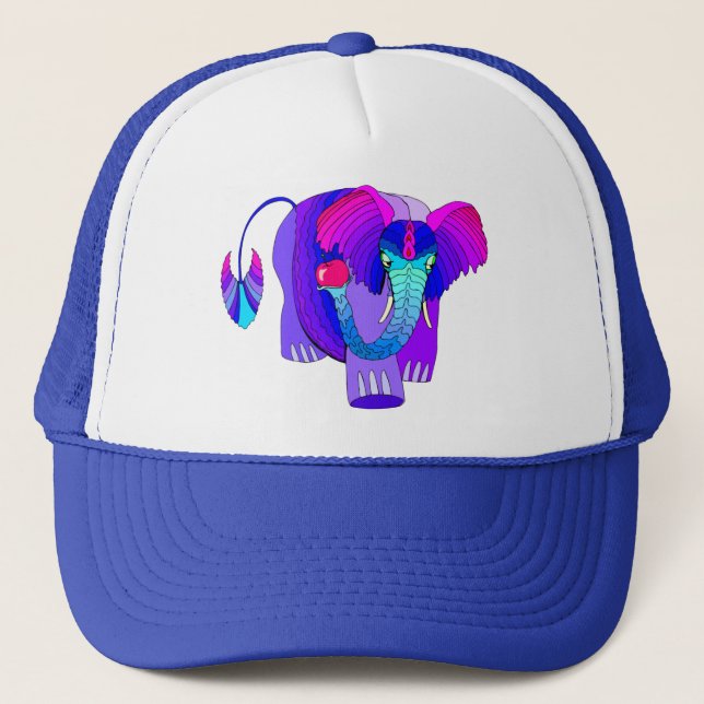 Colorful Elephant: Cute Cap (Front)