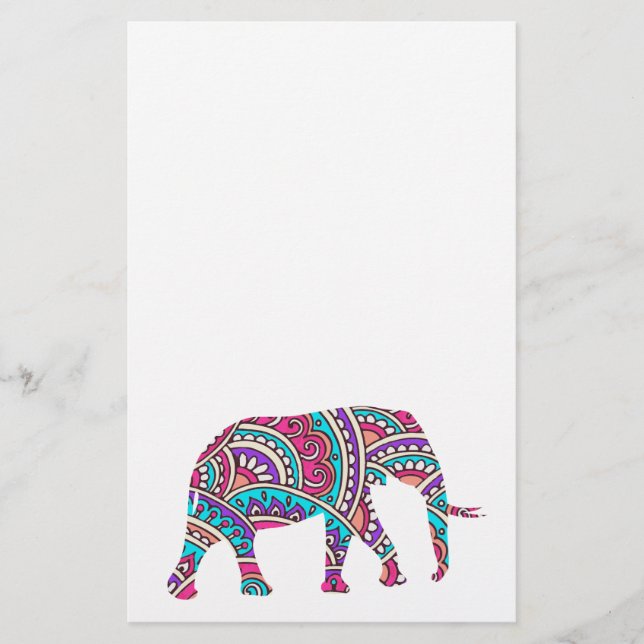 Colorful elephant flyer (Front)