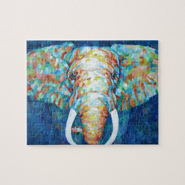 Colorful Elephant Jigsaw Puzzle (Horizontal)
